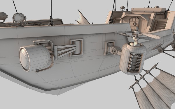 maya airship scarletts pride - Airship Scarletts Pride by Cr8g